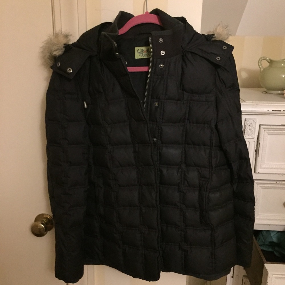 Juicy couture black puffer winter coat